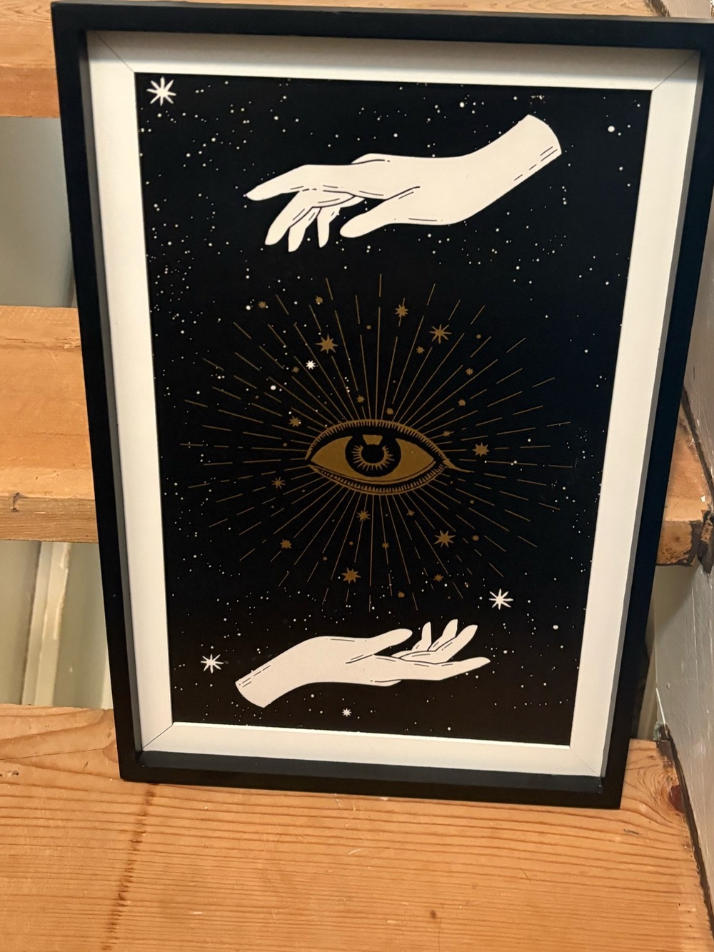 Mystic Eye Spiritual Hands Framed Wall Art